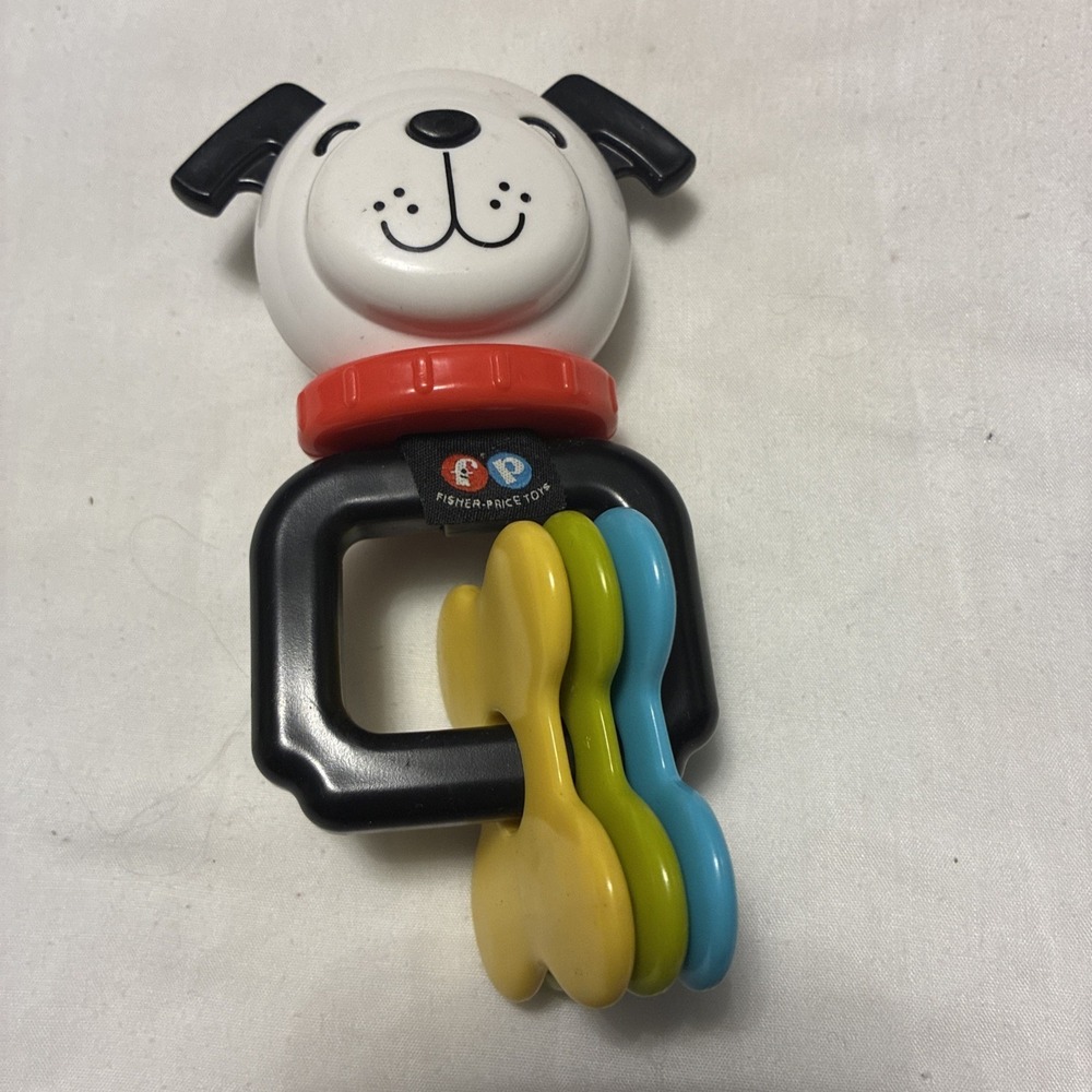 SO CUTE!!! 6" Fisher Price Little People LUCKY Dog Plastic Baby Activity Toy